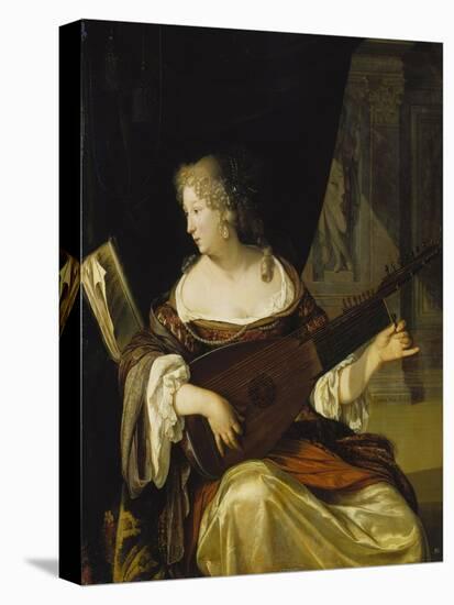 Woman Tuning Her Lute, 1678-Eglon Hendrick Van Der Neer-Premier Image Canvas