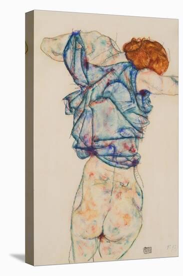 Woman Undressing-Egon Schiele-Premier Image Canvas