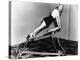 Woman Using Exercise Equipment-null-Stretched Canvas
