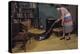 Woman Vacuuming Living Room-William P. Gottlieb-Premier Image Canvas