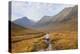 Woman walking in Glen Sannox, Isle of Arran, North Ayrshire, Scotland, United Kingdom, Europe-Gary Cook-Premier Image Canvas