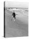 Woman Walking on Beach Leaving Footprints-Philip Gendreau-Premier Image Canvas