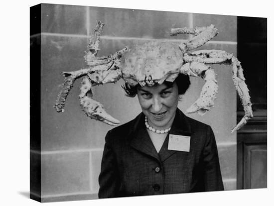 Woman Wearing a Crab Hat at the League of Women Voter's Convention-Robert W^ Kelley-Premier Image Canvas