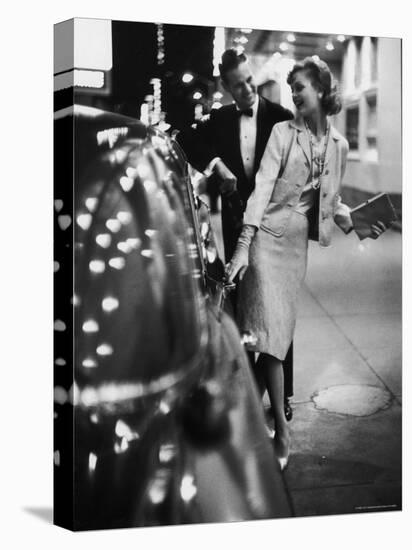 Woman Wearing Daridow Copy of Chanel Evening Suit-Gordon Parks-Premier Image Canvas