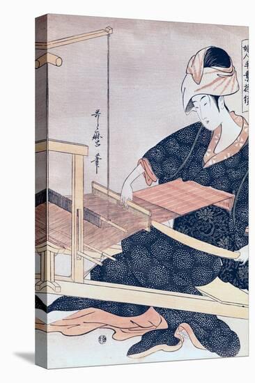Woman Weaving-Kitagawa Utamaro-Premier Image Canvas