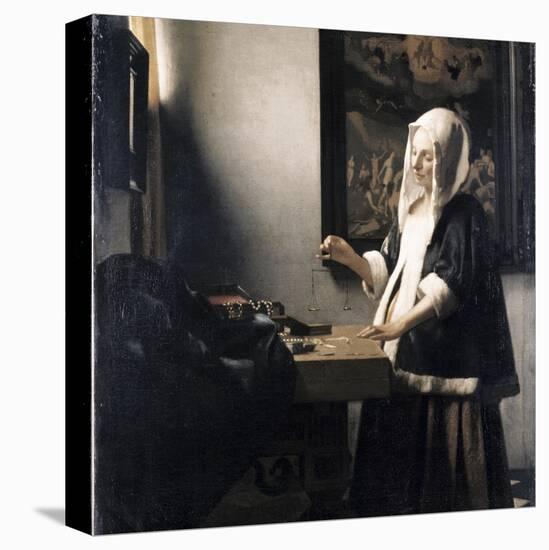 Woman Weighing Gold-Johannes Vermeer-Premier Image Canvas