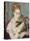 Woman with a Cat, C.1875-Pierre-Auguste Renoir-Premier Image Canvas