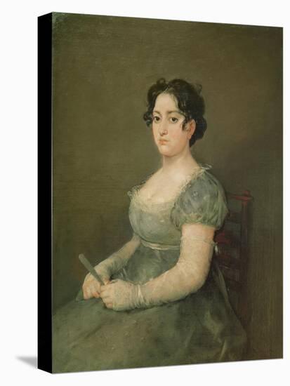 Woman with a Fan, C.1805-06 (Oil on Canvas)-Francisco Jose de Goya y Lucientes-Premier Image Canvas