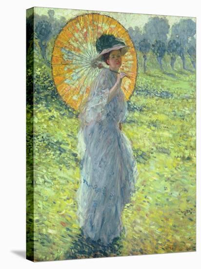 Woman with a Parasol, c. 1906-Frederick Carl Frieseke-Premier Image Canvas