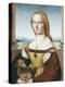 Woman with an Unicorn-Raphael-Stretched Canvas