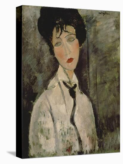 Woman with Black Tie, 1917-Amedeo Modigliani-Premier Image Canvas