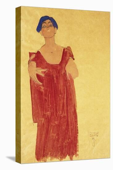 Woman with Blue Hair-Egon Schiele-Premier Image Canvas