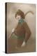 Woman with Field Hockey Stick-null-Stretched Canvas