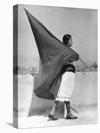 Woman with Flag, Mexico City, 1928-Tina Modotti-Premier Image Canvas