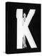 Woman with Huge Letter K-Everett Collection-Premier Image Canvas