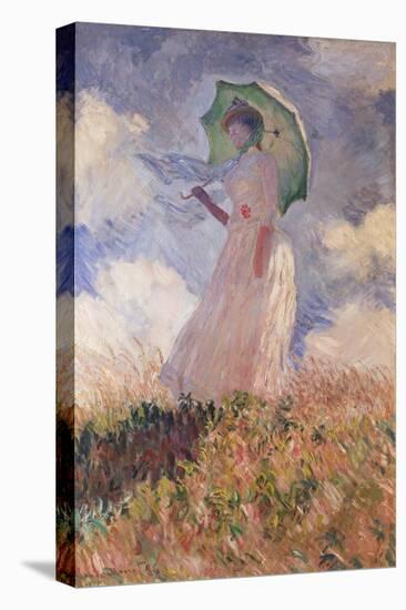 Woman with Parasol Turned to the Left (Suzanne Hoschedé), 1886-Claude Monet-Premier Image Canvas