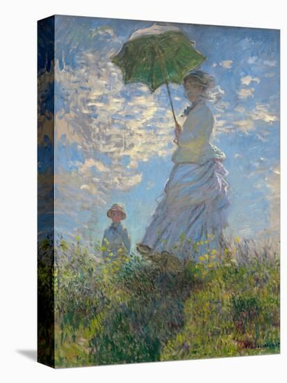 Woman With Parasol-Claude Monet-Premier Image Canvas