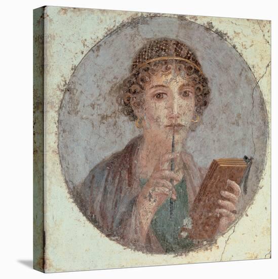 Woman with Stiletto Or Portrait of Sappho (?)-null-Premier Image Canvas
