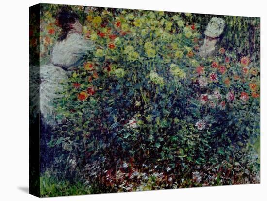 Women Amidst Flowers, 1875-Claude Monet-Premier Image Canvas