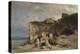 Women Bathing, Dieppe Ii, about 1857-Carl Spitzweg-Premier Image Canvas