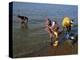 Women by the River Niger, Segou, Mali, Africa-Bruno Morandi-Premier Image Canvas