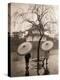 Women Carrying Japanese Umbrellas-James R. Young-Premier Image Canvas