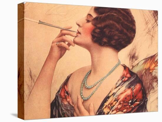 Women Cigarettes Holders Smoking, USA, 1920-null-Premier Image Canvas