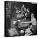 Women Counting and Bagging New Five Cent Coins-William C^ Shrout-Premier Image Canvas