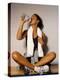 Women Drinking after Exercise Session, New York, New York-Paul Sutton-Premier Image Canvas