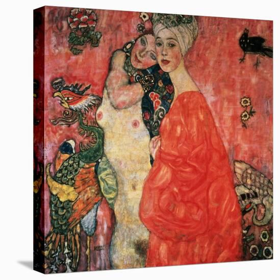 Women Friends, 1916-17 (Destroyed in 1945)-Gustav Klimt-Premier Image Canvas