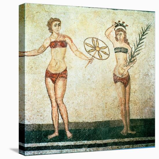 Women in Bikinis, from the Room of the Ten Dancing Girls-Roman-Premier Image Canvas