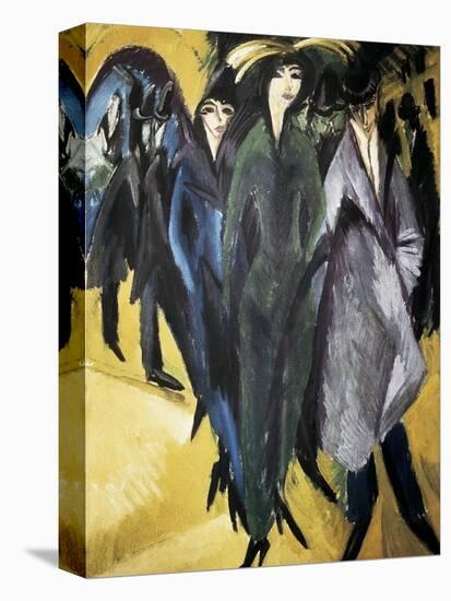 Women in the Street-Ernst Ludwig Kirchner-Stretched Canvas