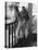 Women Jockey's Watching Race from Balcony of Jockey's Rooms-Peter Stackpole-Premier Image Canvas