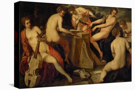 Women Making Music, Perhaps an Allegory of Music-Jacopo Robusti Tintoretto-Premier Image Canvas