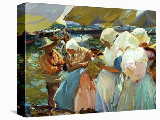 Women of Valencia At the Beach, 1915-Joaquín Sorolla y Bastida-Premier Image Canvas