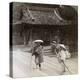 Women Pilgrims on the Steps of Omuro Gosho, Kyoto, Japan, 1904-Underwood & Underwood-Premier Image Canvas