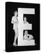Women Posing with Huge Letter E-Everett Collection-Premier Image Canvas