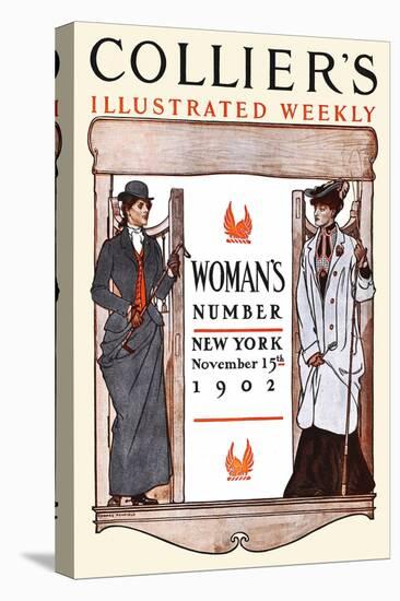 Women's Number New York-Edward Penfield-Stretched Canvas