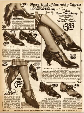 Los zapatos de los años 1920  1920s shoes, Vintage shoes, Shoes ads