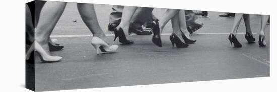 Women Walking on the Street in Spike Heeled Shoes-James Burke-Premier Image Canvas