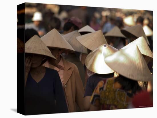 Women Wearing Conical Hats, Binh Tay Market, Ho Chi Minh City (Saigon), Vietnam-Christian Kober-Premier Image Canvas