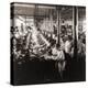 Women Working at Sewing Machines in Factory in Leicester, England, 1923-null-Stretched Canvas