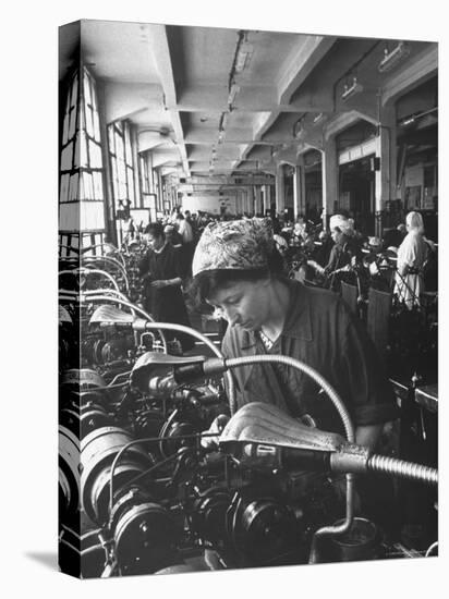 Women Working in the Watch Factory no.2 in Moscow-James Whitmore-Premier Image Canvas