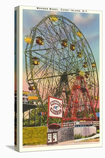 Wonder Wheel, Coney Island, New York City-null-Stretched Canvas