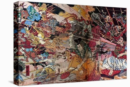 Wonderful Mirror of Japanese Soul-Kyosai Kawanabe-Premier Image Canvas