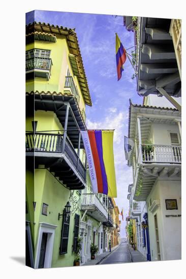 Wonderful Spanish Colonial Architecture, Old City, Cartagena, Colombia-Jerry Ginsberg-Premier Image Canvas