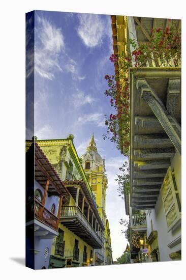 Wonderful Spanish Colonial Architecture, Old City, Cartagena, Colombia-Jerry Ginsberg-Premier Image Canvas
