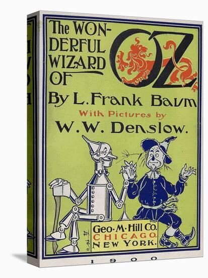 "Wonderful Wizard of Oz," Title Page of First Edition Written by Frank Lyman Baum in 1900-null-Stretched Canvas