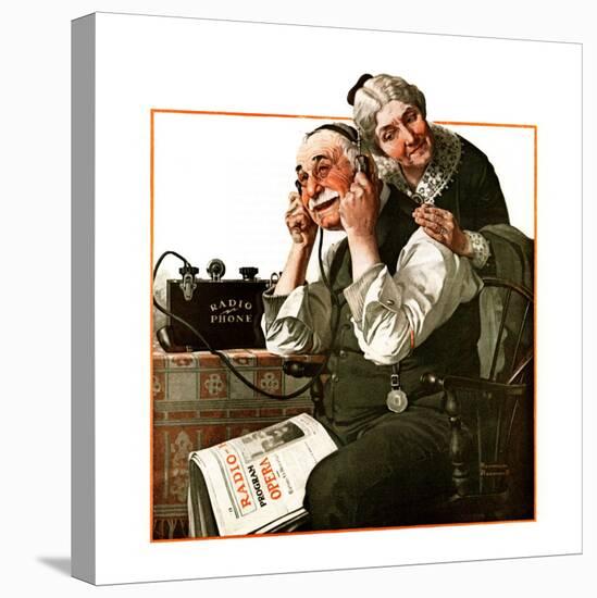 "Wonders of Radio" or "Listen, Ma!", May 20,1922-Norman Rockwell-Premier Image Canvas