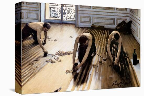 Wood Floor Planers-Gustave Caillebotte-Stretched Canvas